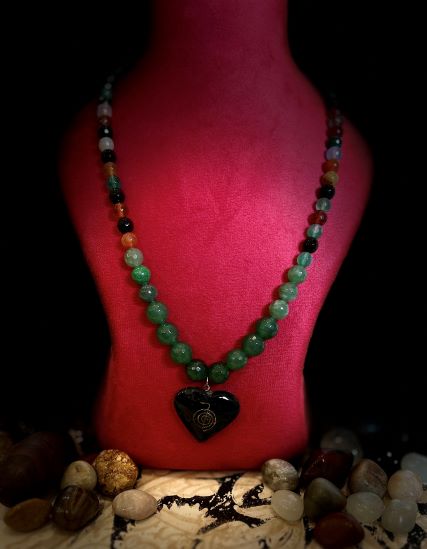 Jade with Multi Stones and Jade Pendant Necklace